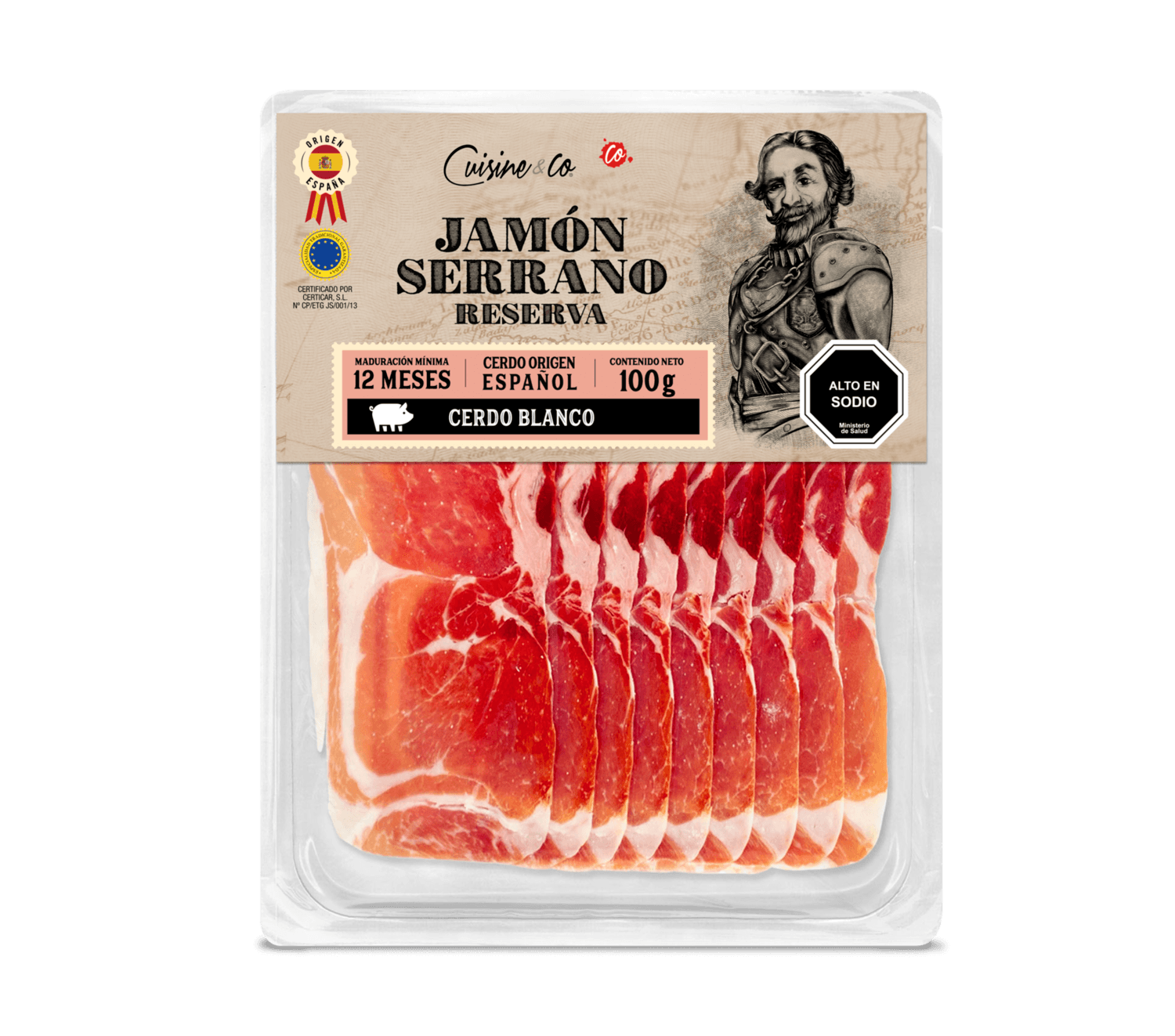 Jamón Serrano Reserva Cuisine & Co 100 g