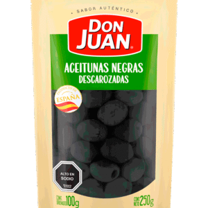 Aceitunas Negras Don Juan Descarozadas 100 g drenado