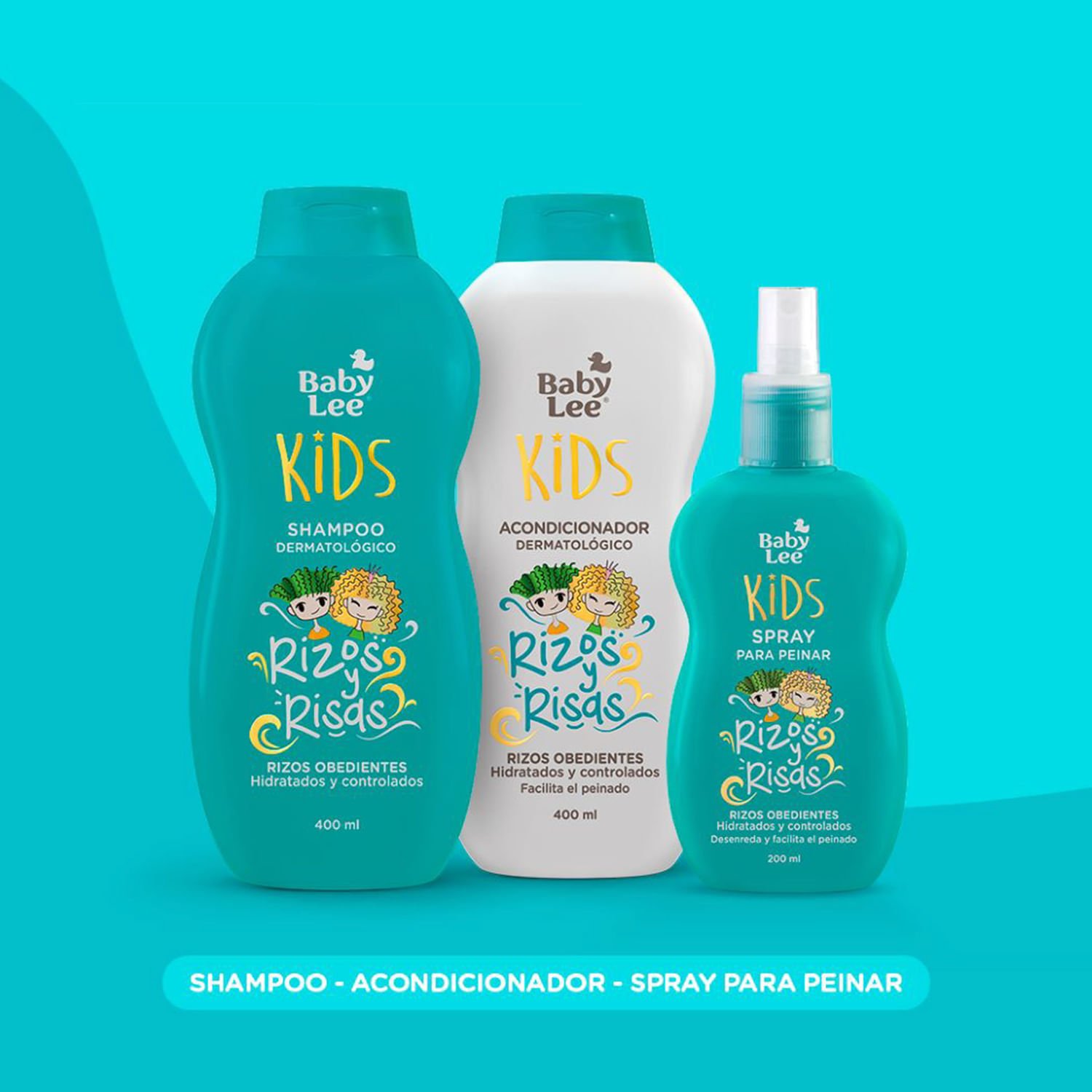 Acondicionador Baby Lee Rizos y Risas Frasco 400 ml - Image 3