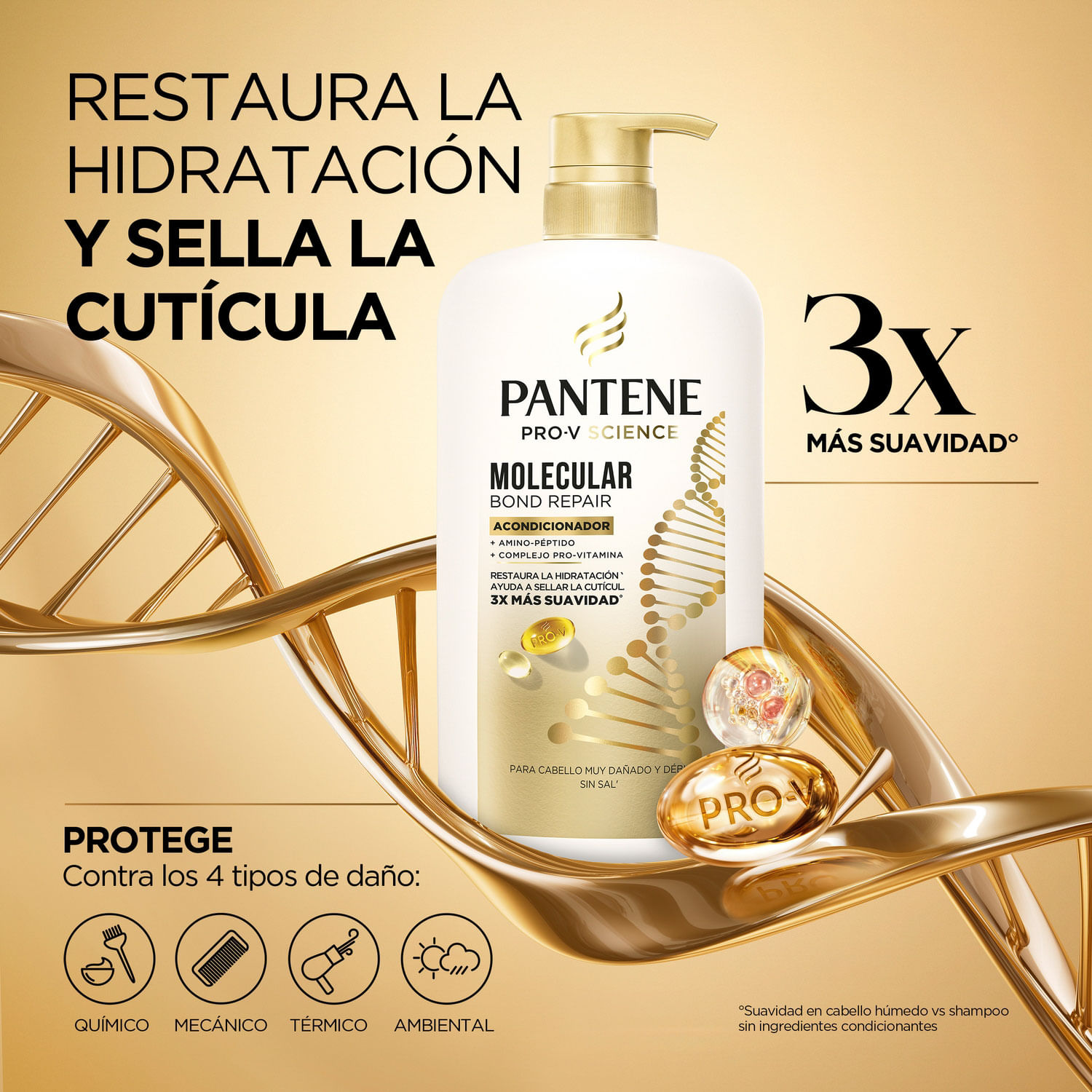 Acondicionador Pantene Molecular Bond Repair 1 L - Image 2