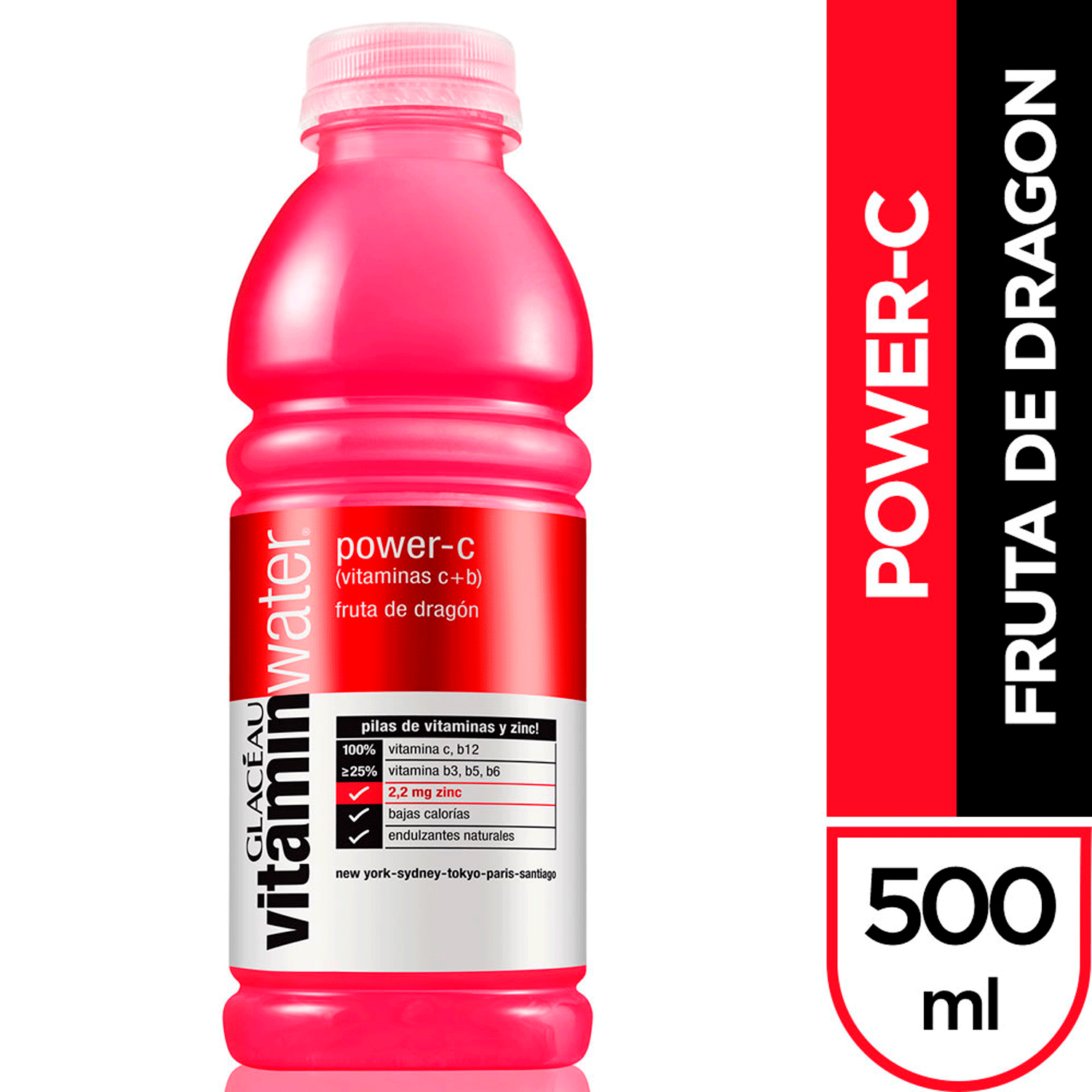 Agua Saborizada Vitamin Water Powerc 500 cc - Image 3
