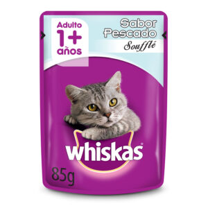 Alimento Húmedo Gato Adulto Whiskas Pescado Soufflé 85 g