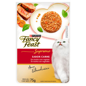 Alimento Húmedo Gato Fancy Feast Supremo Carne en Risotto con Vegetales 75 g