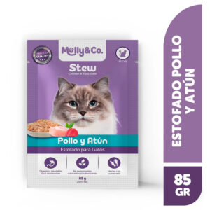 Alimento Húmedo Gato Molly & Co Estofado Pollo Atún 85 g