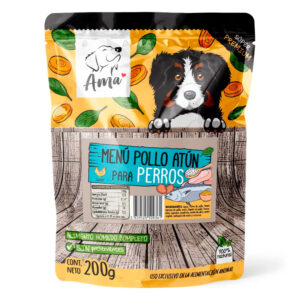 Alimento Húmedo Perro Ama Pet Pollo y Atún 200 g