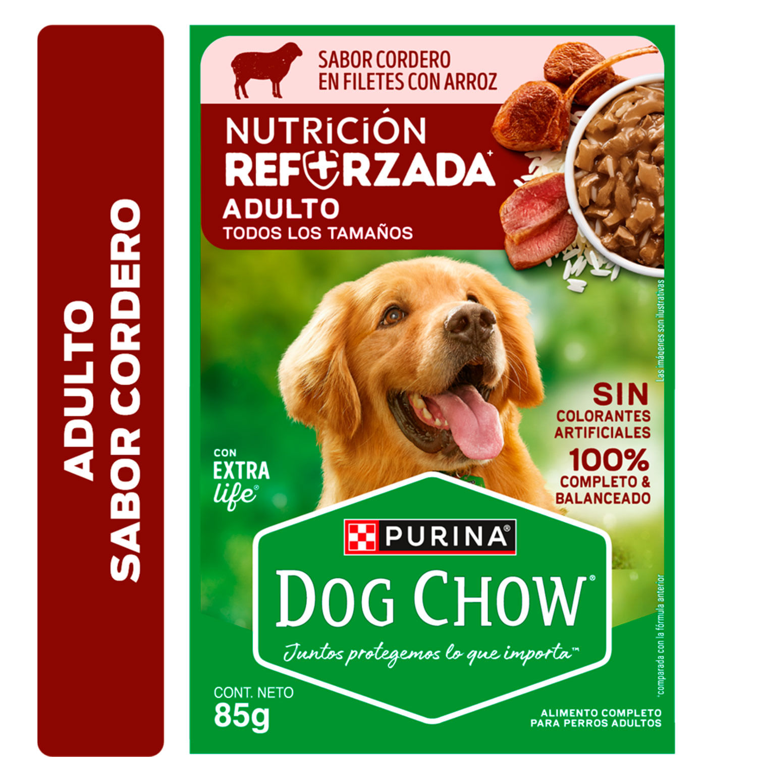 Alimento Húmedo Perro Dog Chow Adulto Cordero 85 g