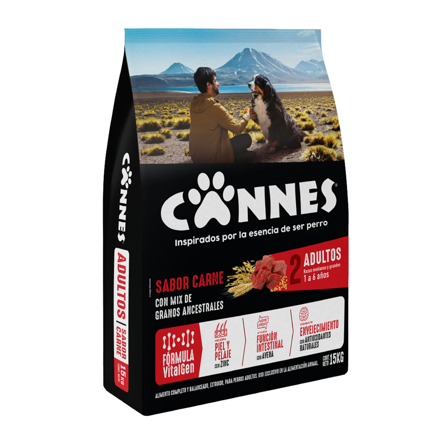 Alimento Perro Adulto Cannes Carne y Cereales 15 kg - Image 2