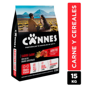 Alimento Perro Adulto Cannes Carne y Cereales 15 kg