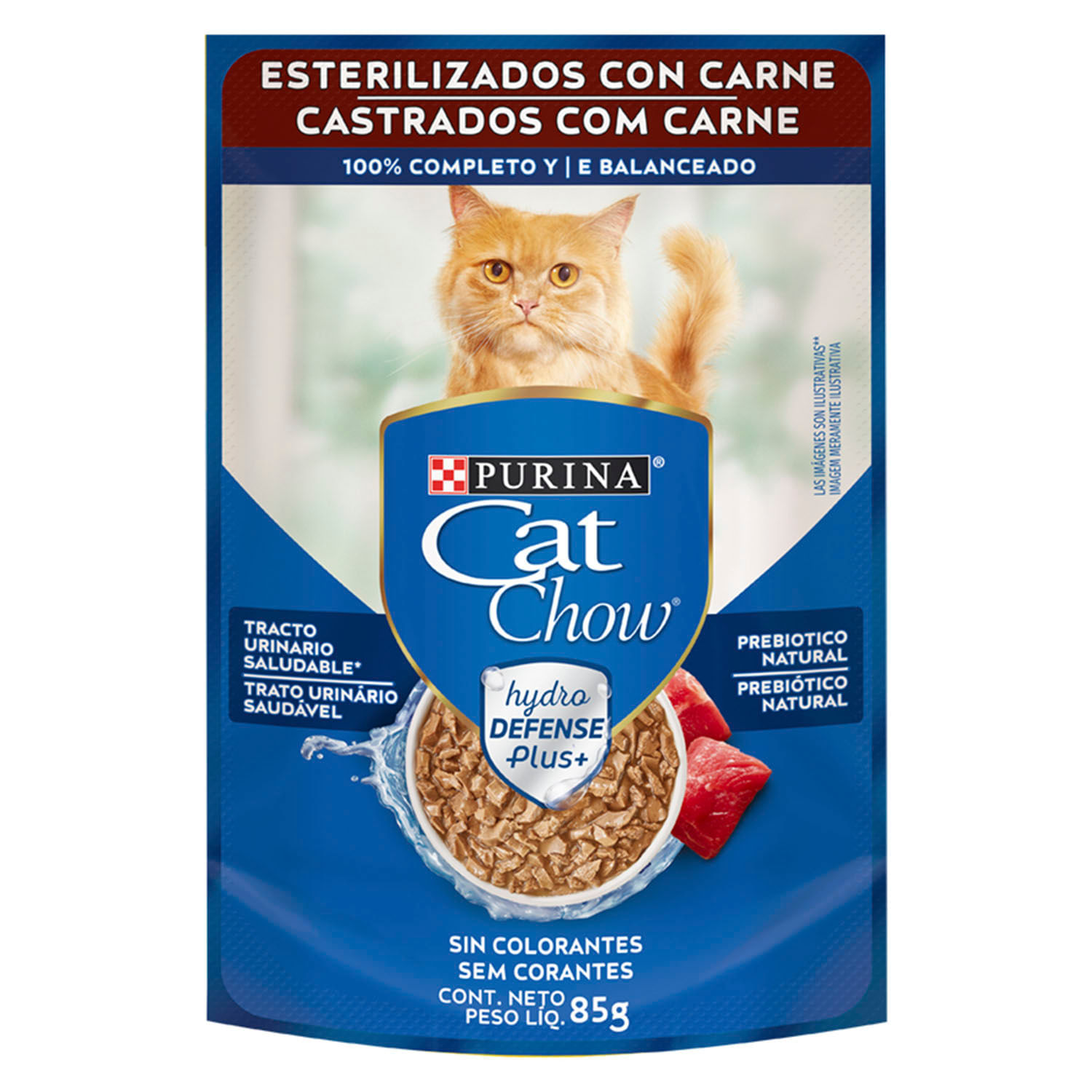 Alimento Húmedo Gato Adulto Cat Chow Esterilizado Carne 85 g - Image 2