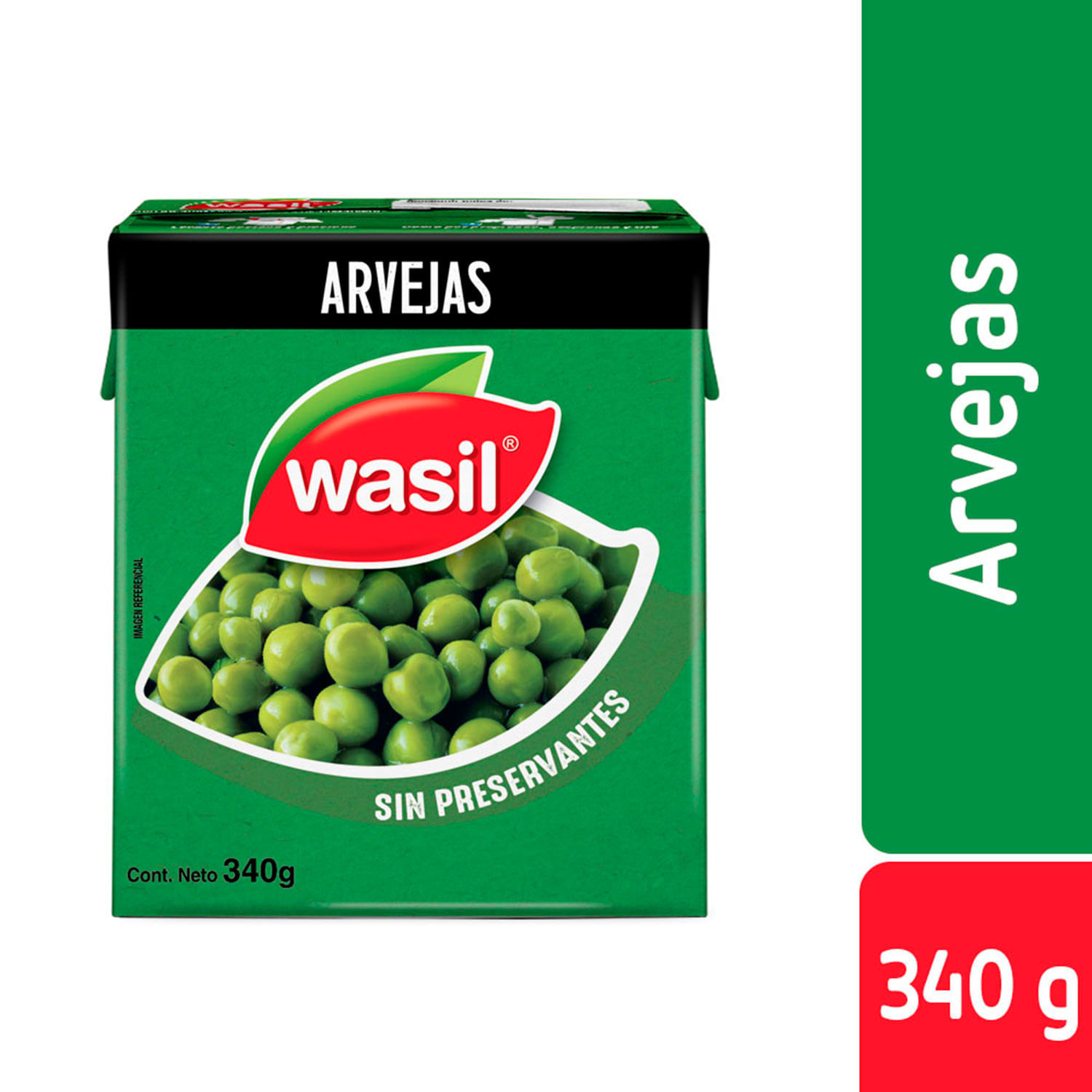Arvejas Wasil 205 g drenado