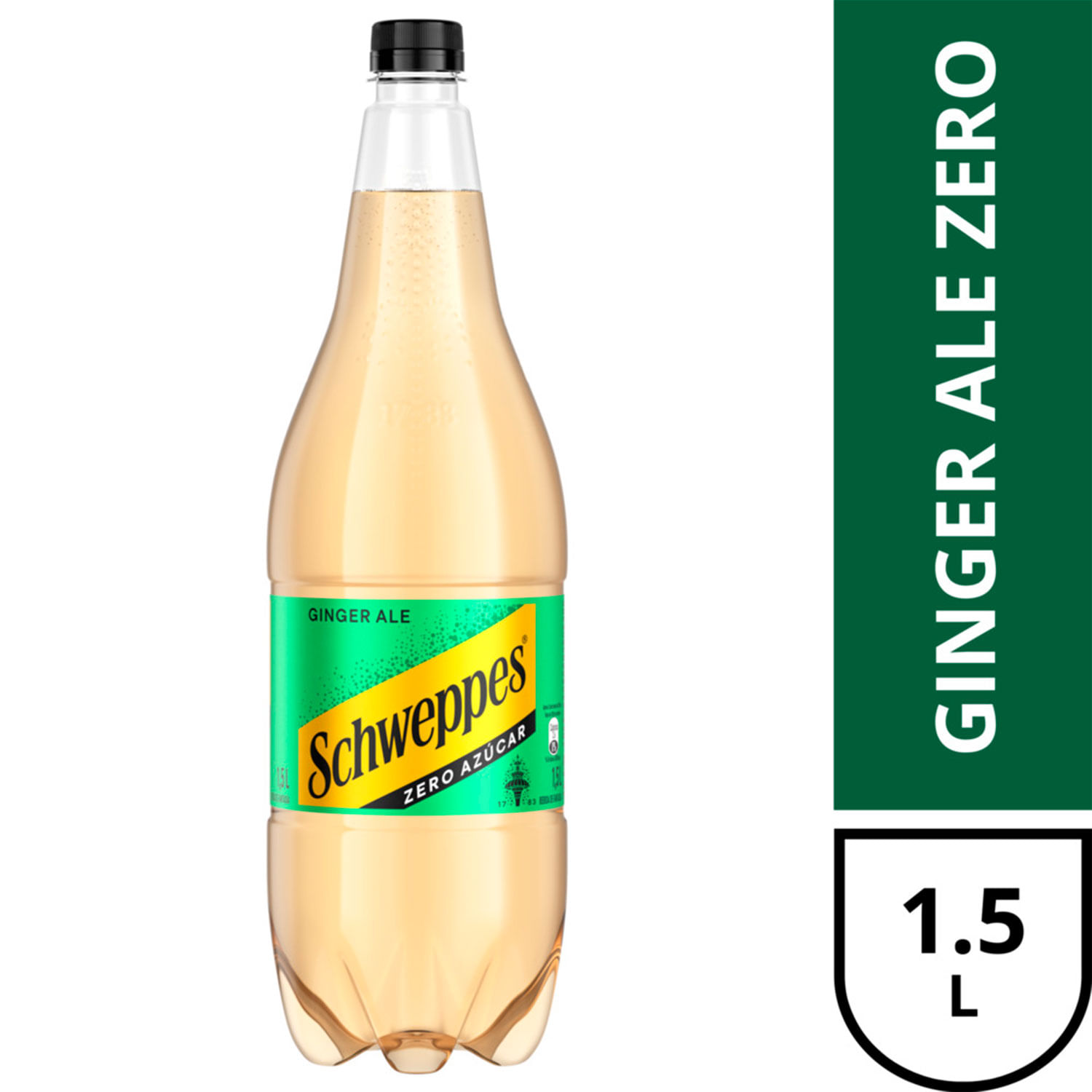 Bebida Ginger Ale Schweppes Sin Azúcar 1.5 L