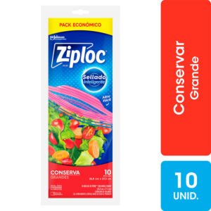 Bolsas Ziploc Doble Cierre para Conservar Grande 10 un.