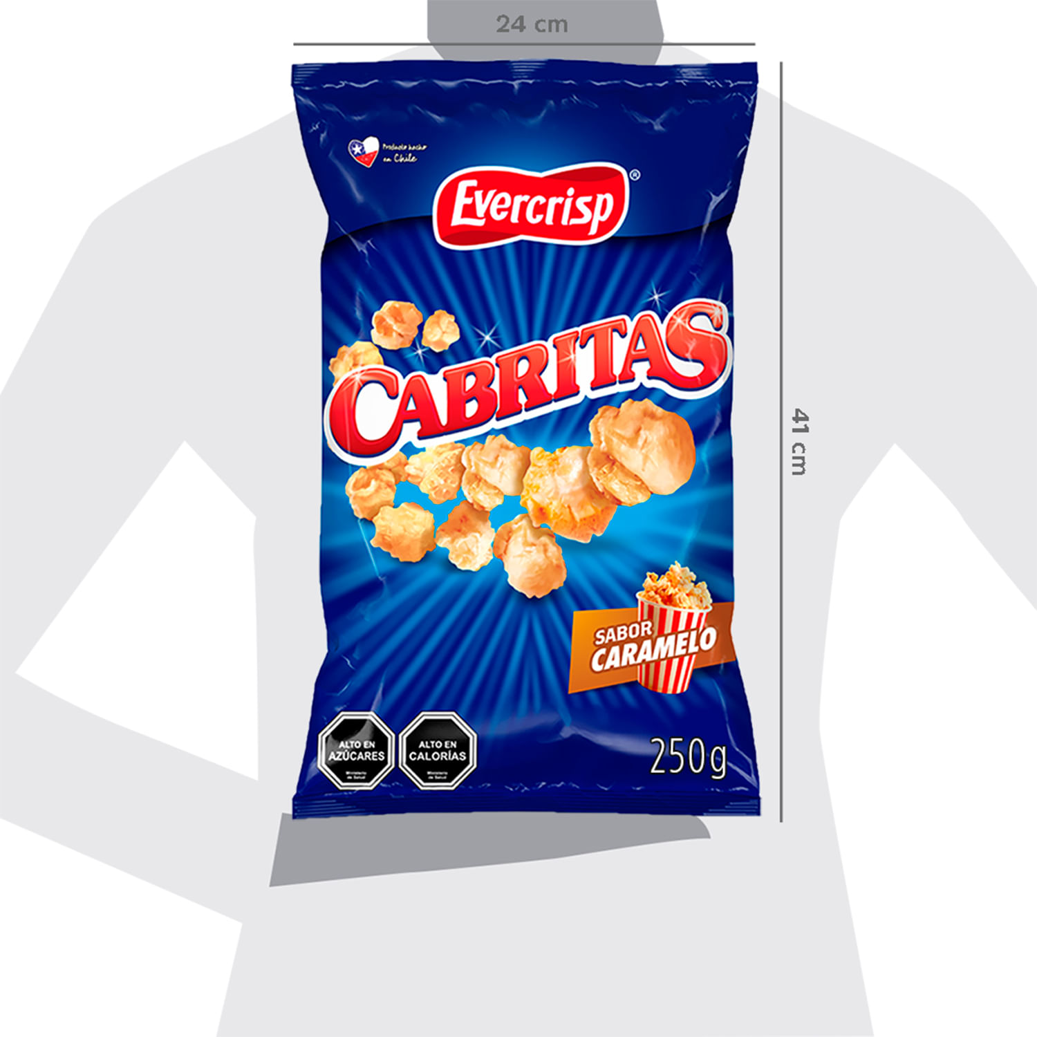 Cabritas Evercrisp Sabor Caramelo 250 g - Image 3