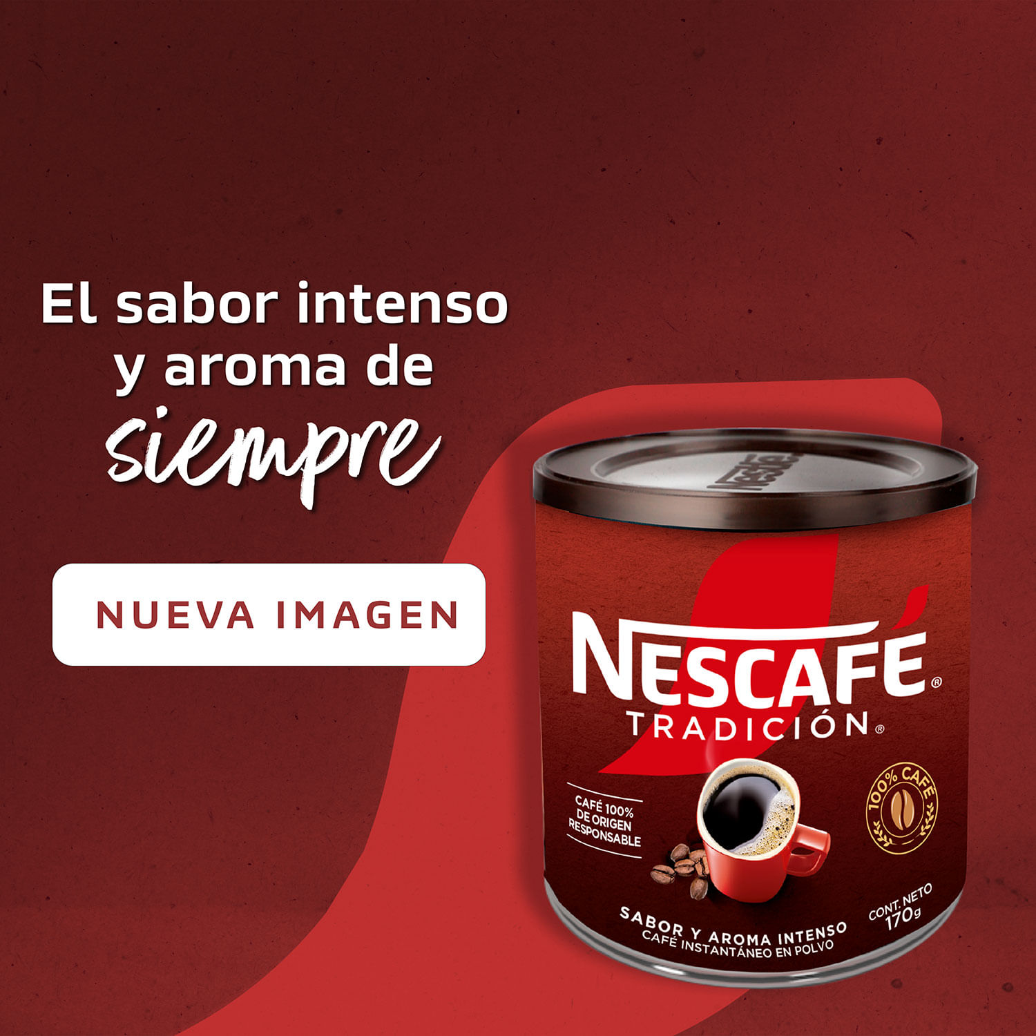 Café Instantáneo Nescafé Tradición Tarro 170 g - Image 3