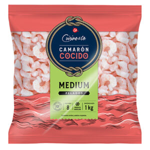 Camarón Cocido Sin Cáscara M 1 kg