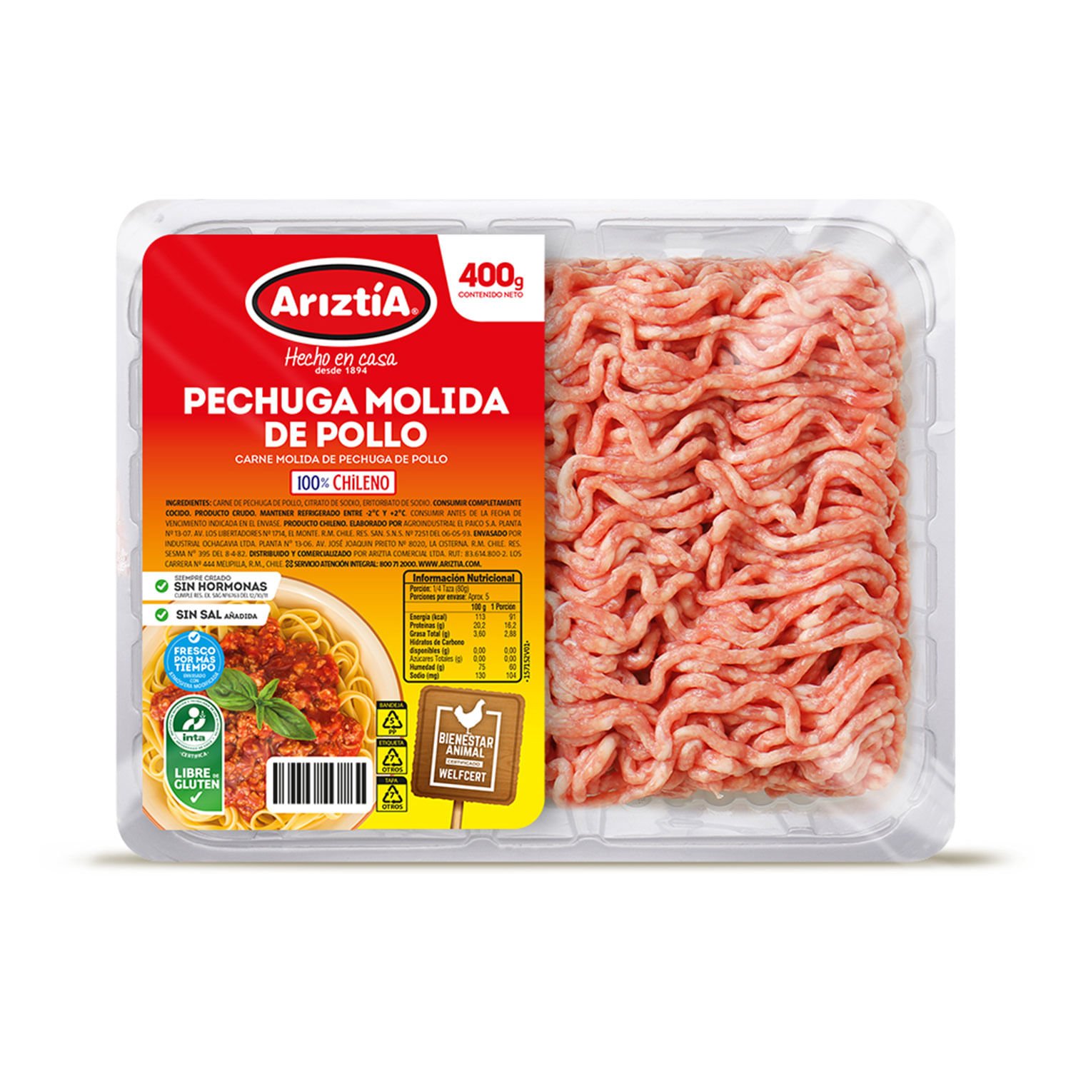Carne Molida Ariztía Pechuga de Pollo 400 g - Image 2