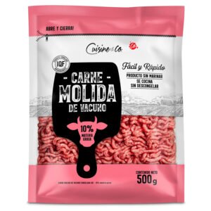 Carne Molida de Vacuno Congelada 10% Grasa Cuisine & Co 500 g