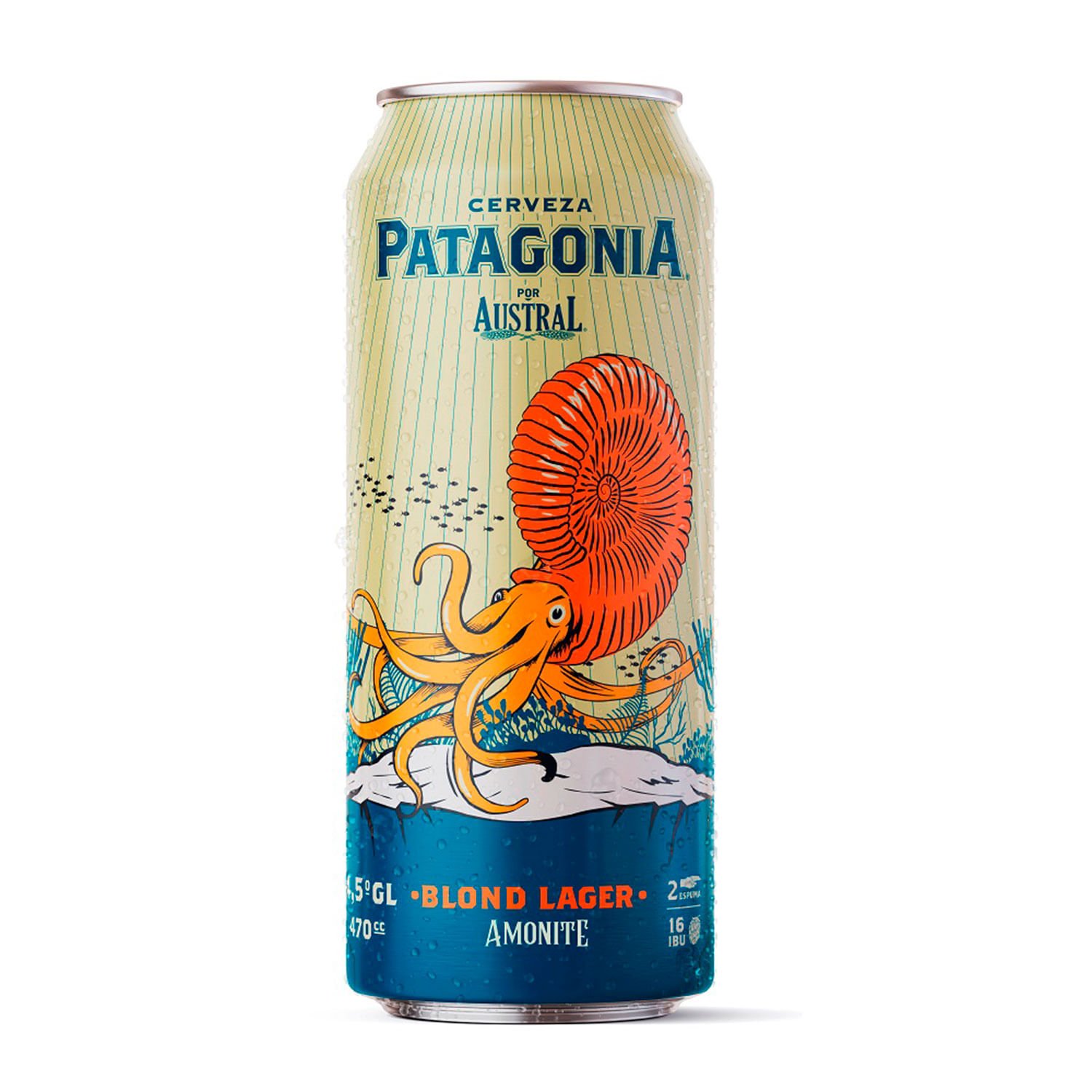 Cerveza Austral Patagonia Blond Lager 4.5° 470 cc - Image 2