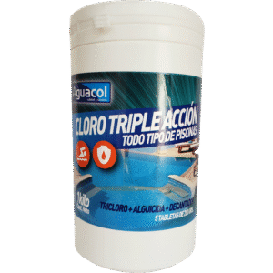 Cloro para Piscinas Aguacol Tableta Triple Acción 1 kg