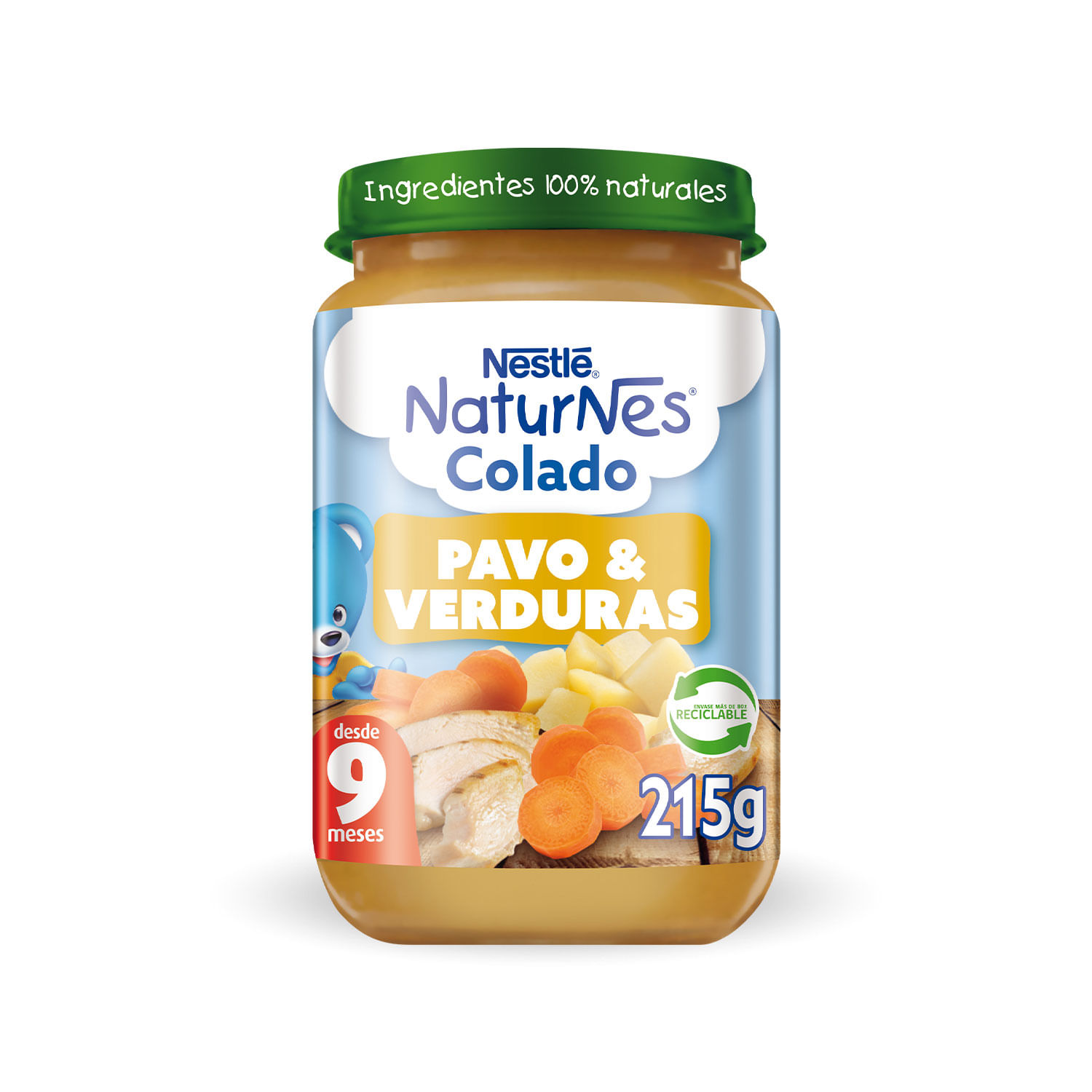 Colado Naturnes Pavo y Verduras 215 g
