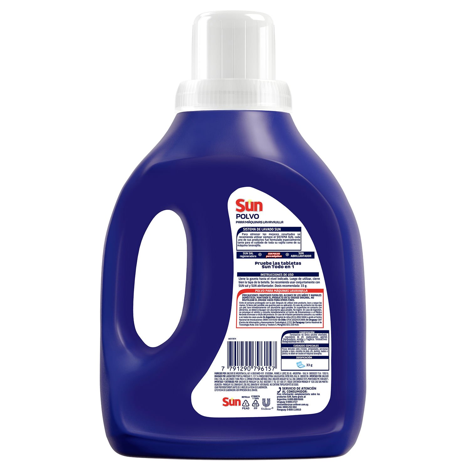 Detergente Lavavajilla Sun Polvo Máquina Botella 1 kg - Image 3