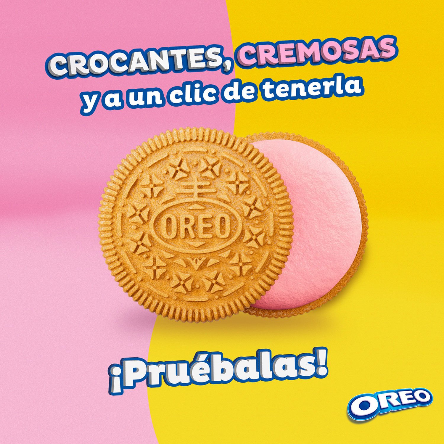 Galletas Dulces Oreo Rollo Sabor Frutilla 108 g - Image 3