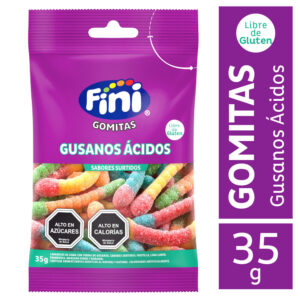 Gomitas Fini Gusanos Ácidos 35 g