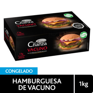 Hamburguesa de Vacuno La Crianza 1 kg 10 un.