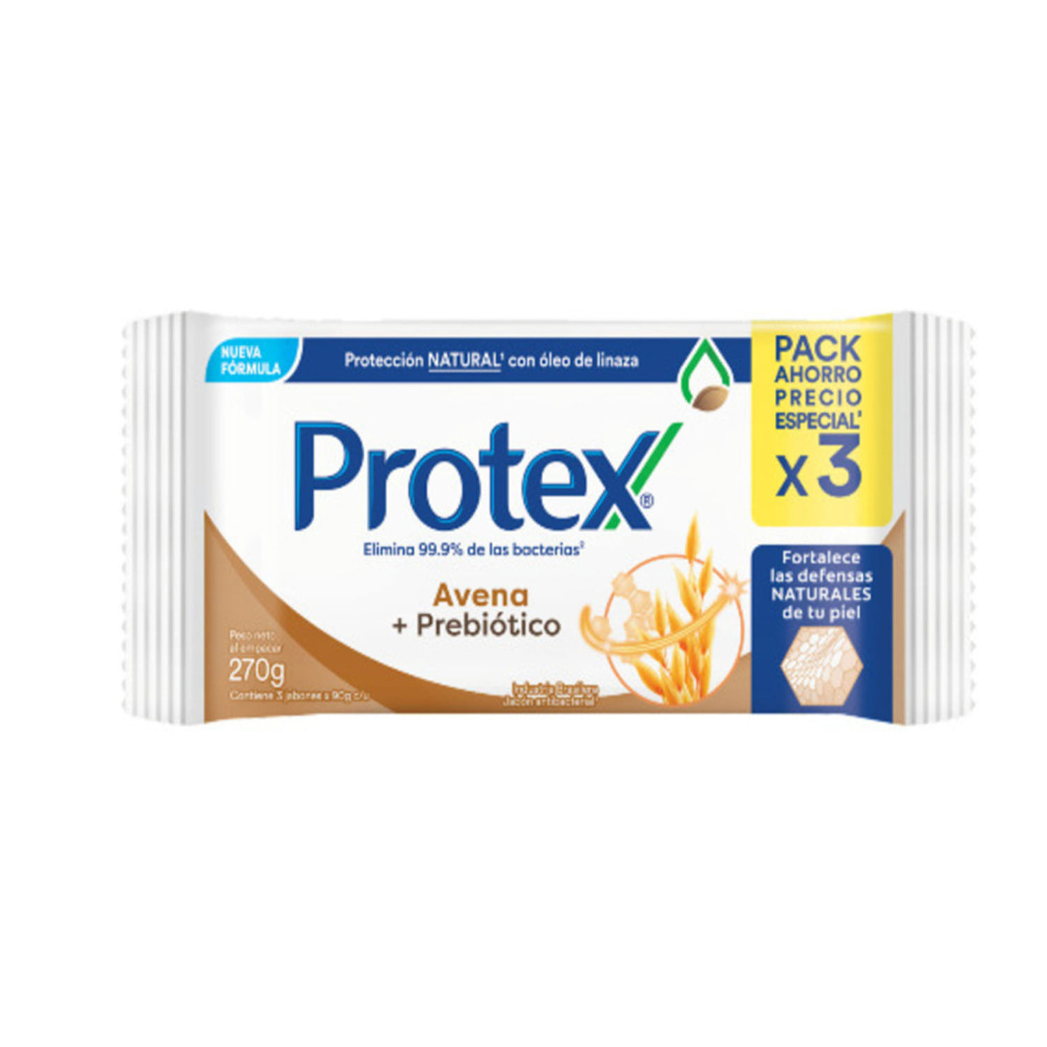 Jabón de Tocador Protex Avena 90 g 3 un. - Image 2