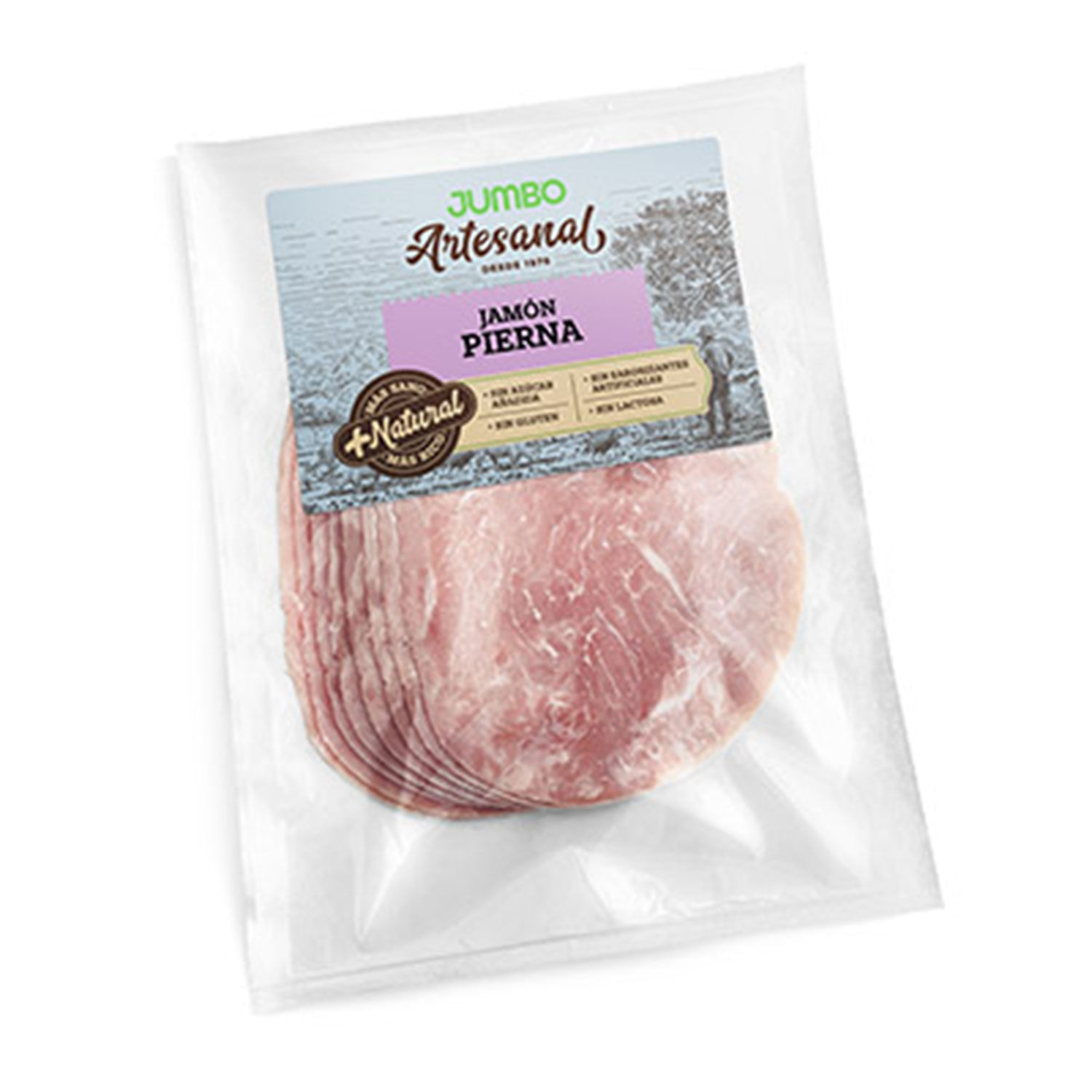 Jamón Pierna Cocido Laminado Granel Más Natural