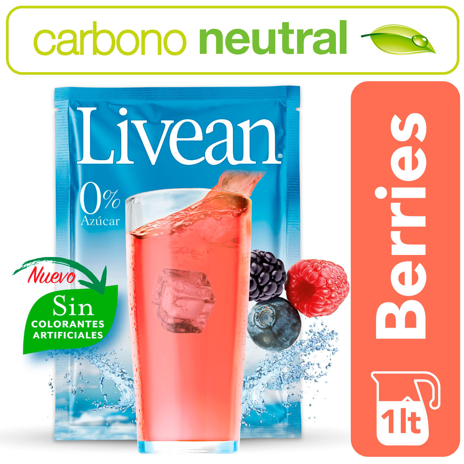 Jugo en Polvo Livean Berries 7 g