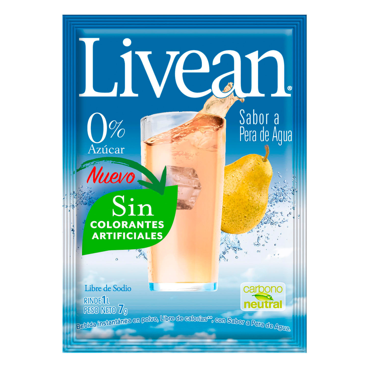 Jugo en Polvo Livean Pera Agua 7 g - Image 2
