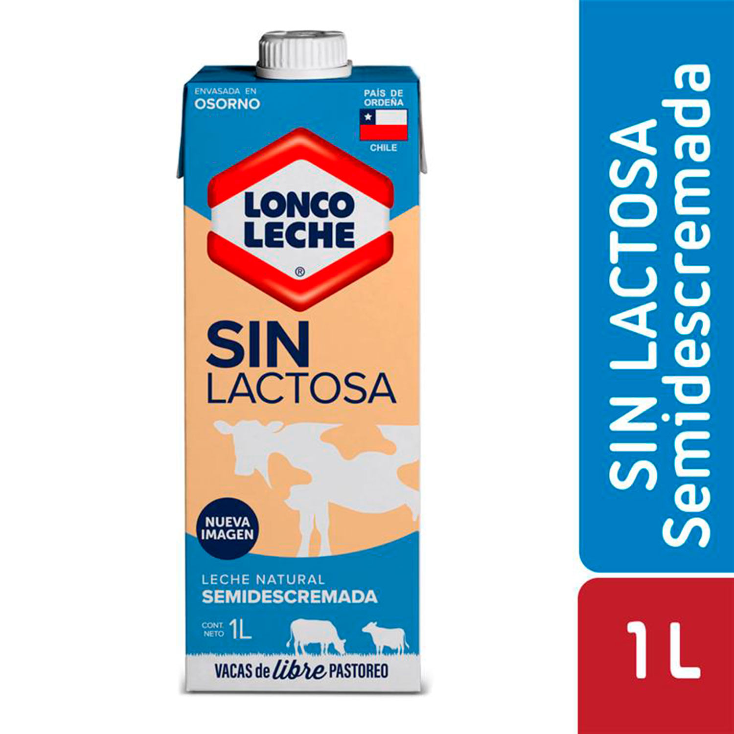 Leche Loncoleche Semidescremada Sin Lactosa 1 L