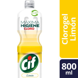 Limpiador Gel Cif con Cloro Limón 800 ml