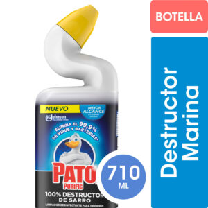 Limpiador de Inodoro Pato Purific Destructor de Sarro Marina 710 ml
