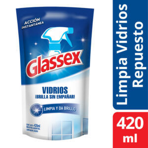 Limpiavidrios Glassex Repuesto 420 ml