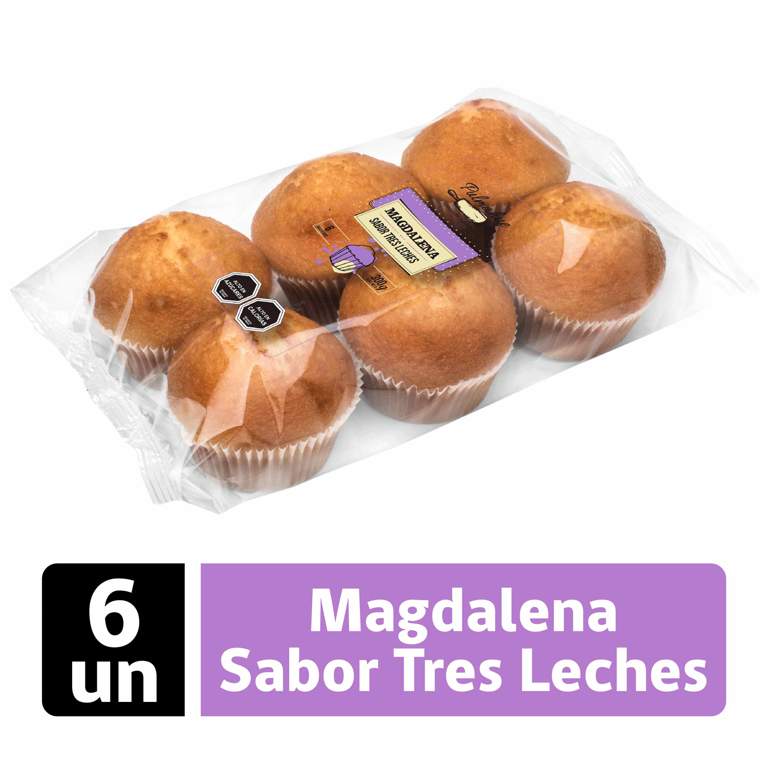 Magdalenas Pulmahue Sabor Tres Leches 6 un. - Image 2