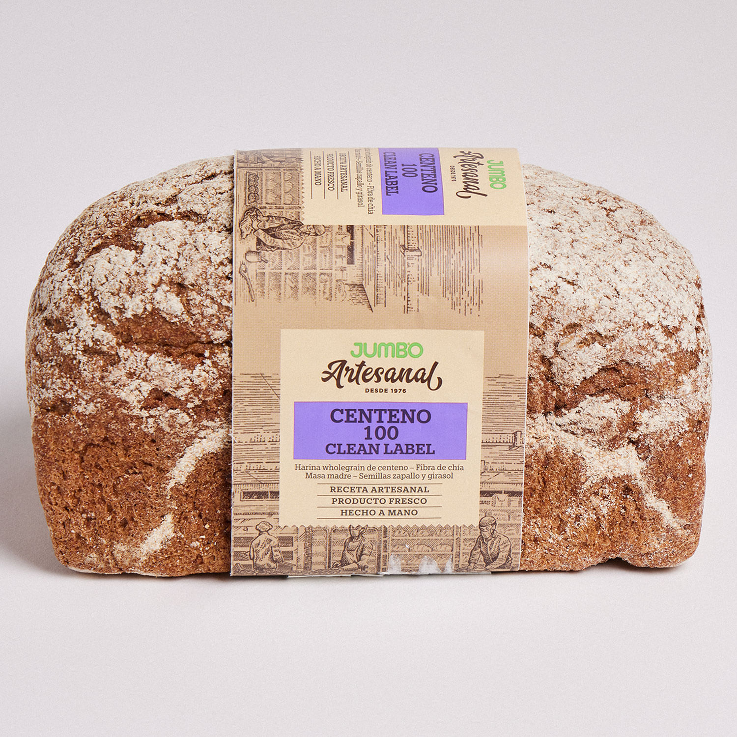Pan Molde Centeno 100 Clean Label 700g - Image 2