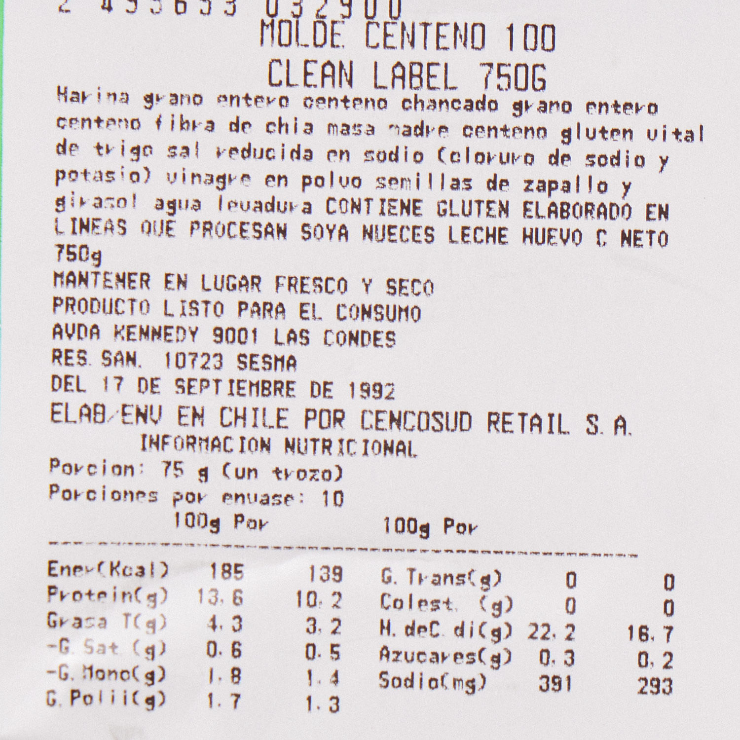 Pan Molde Centeno 100 Clean Label 700g - Image 5