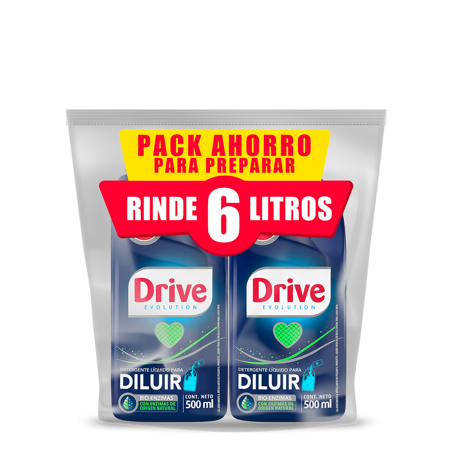 Pack 2 un. Detergente para Preparar Drive 500 ml - Image 2