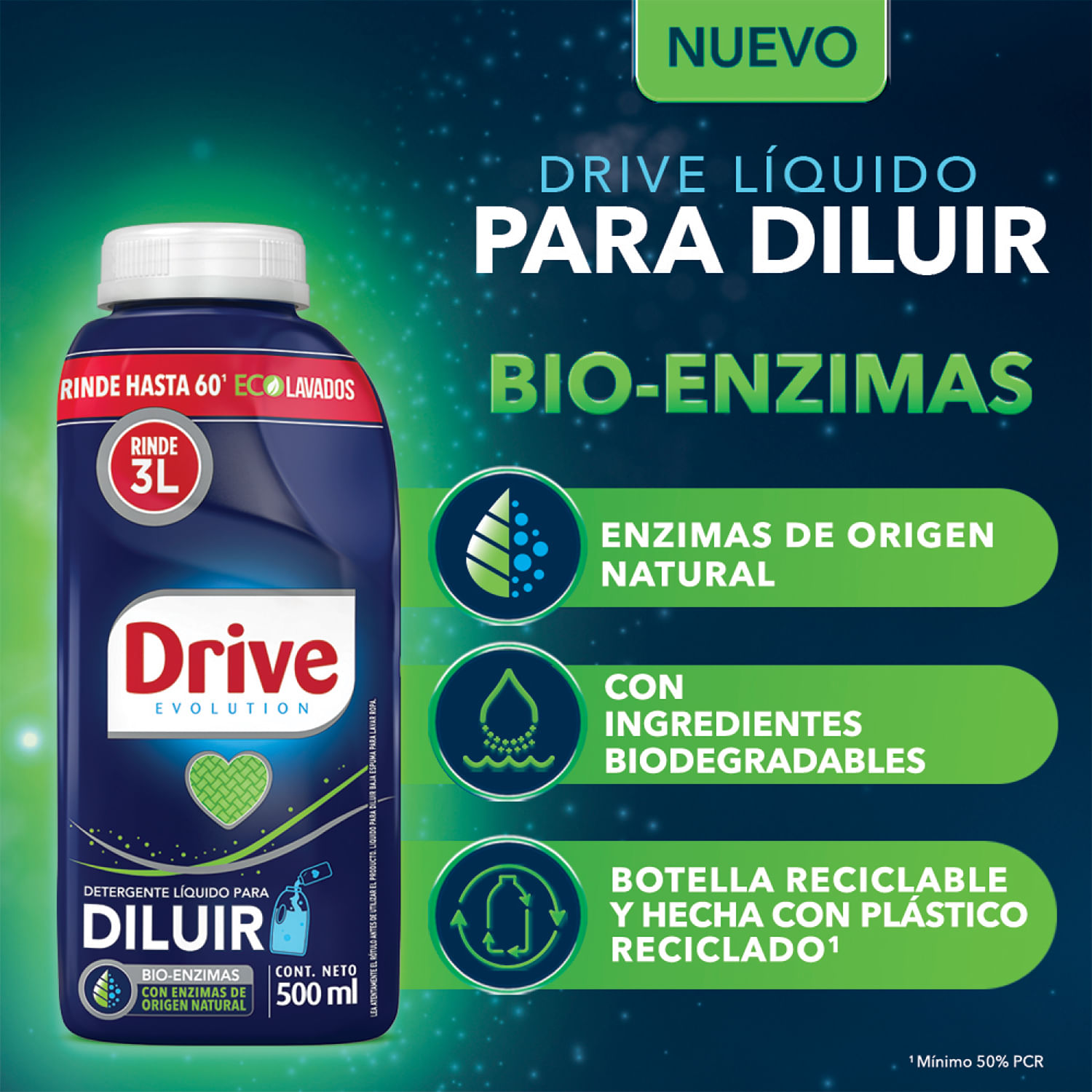 Pack 2 un. Detergente para Preparar Drive 500 ml - Image 5