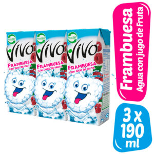 Pack 3 un. Agua Saborizada Frambuesa 190 ml