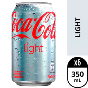 Pack 6 un. Bebida Coca-Cola Light 350 cc