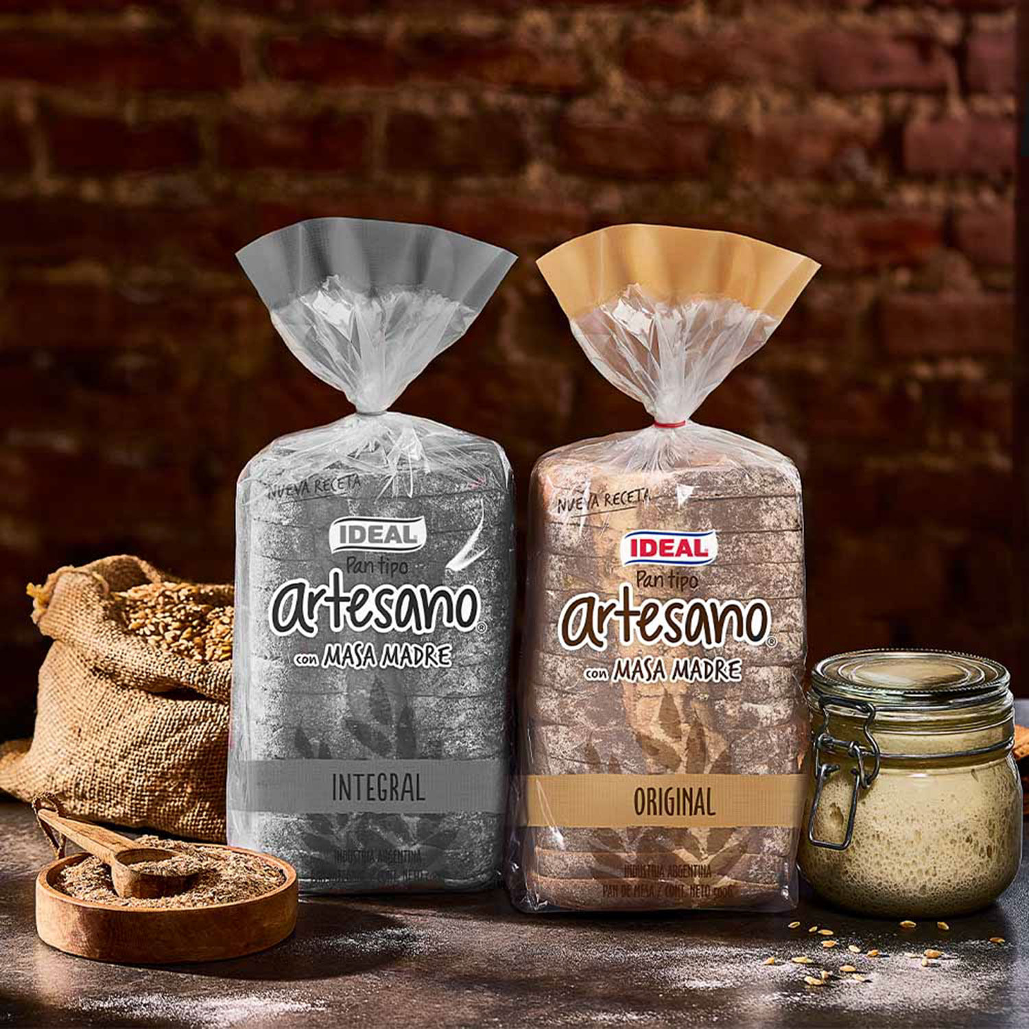 Pan Molde Ideal Blanco Artesano Masa Madre 550 g - Image 3