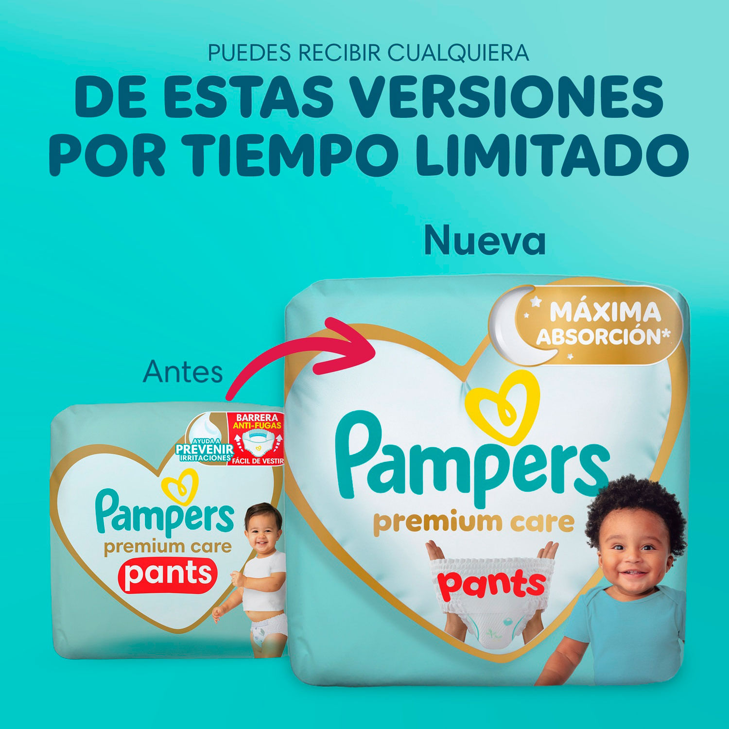 Pañales Pants Pampers Premium Care Talla XG 116 un. - Image 5