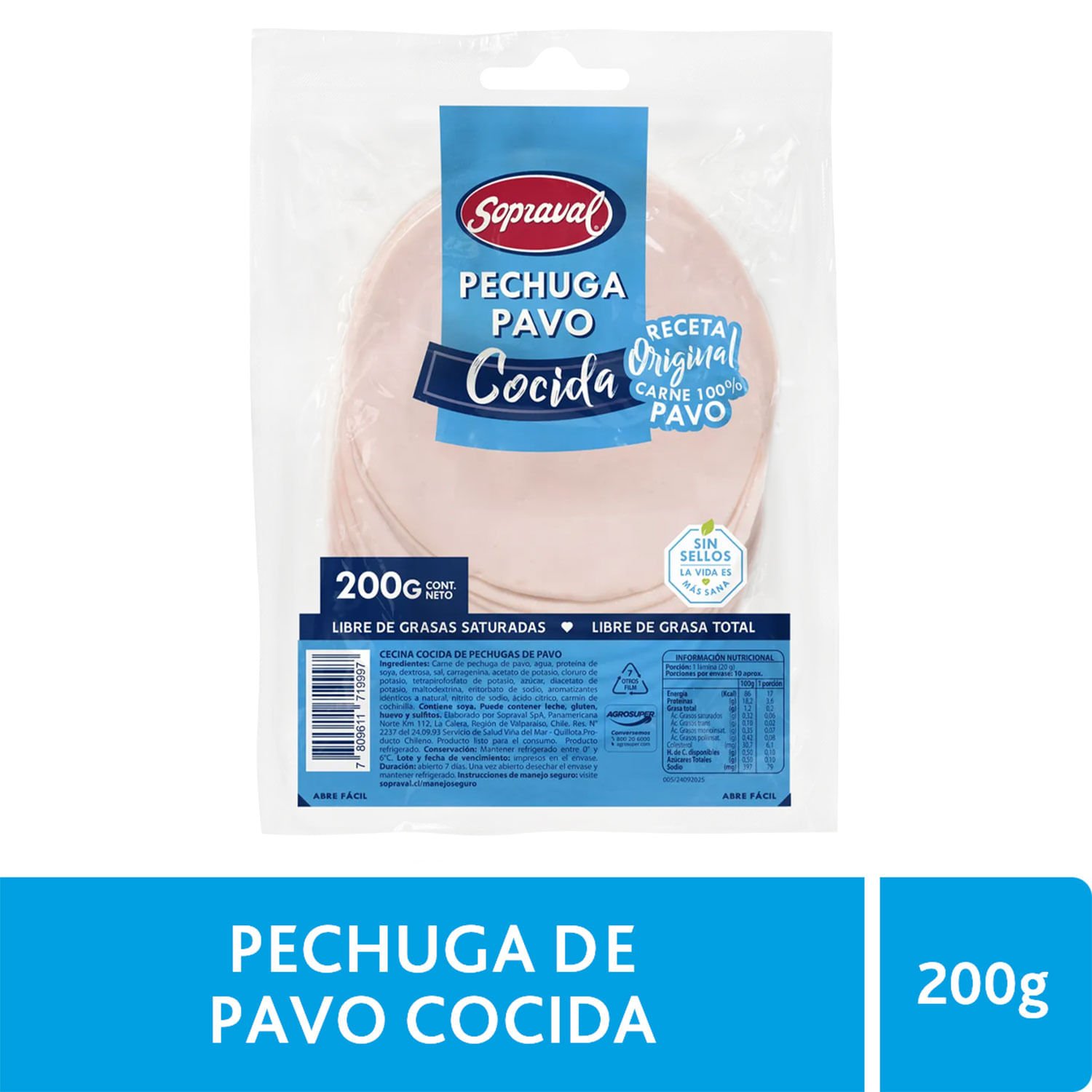 Pechuga Cocida Sopraval 200 g
