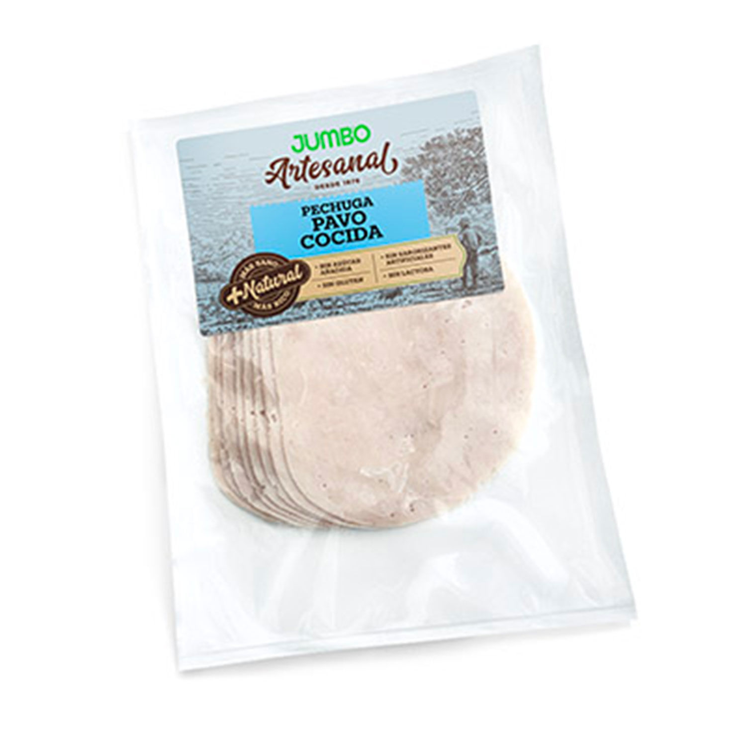 Pechuga de Pavo Cocida Laminada Más Natural