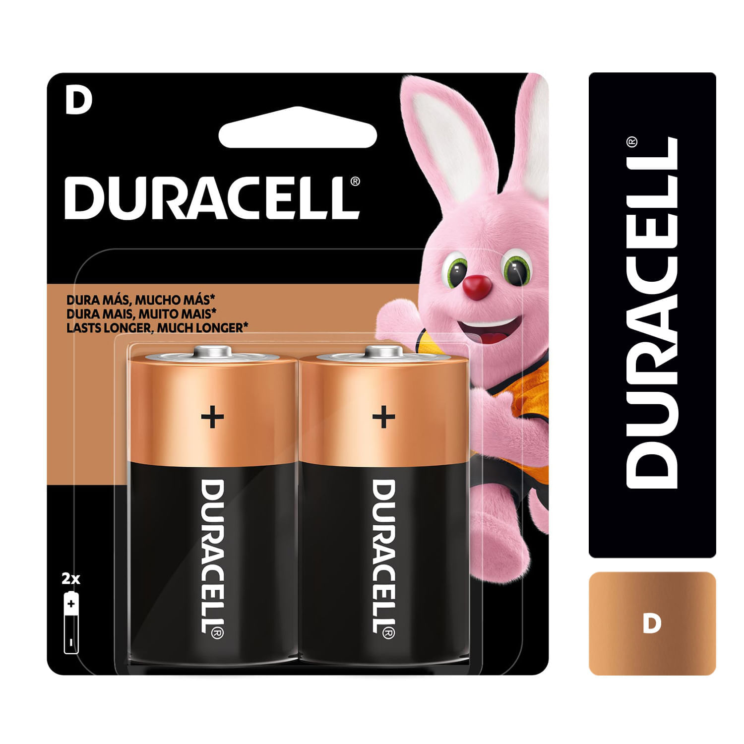 Pilas Duracell Tipo D 2 un.