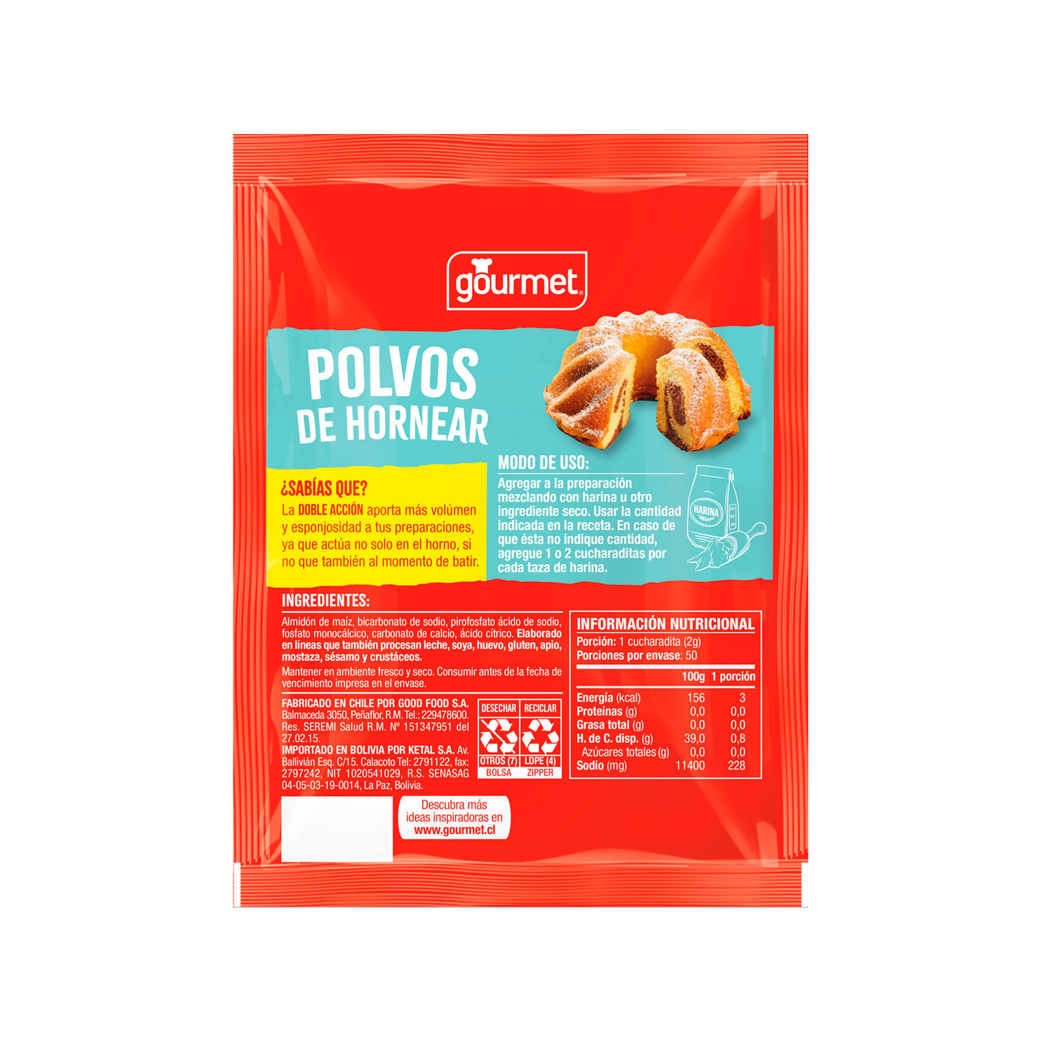 Polvos de Hornear Gourmet 100 g - Image 2