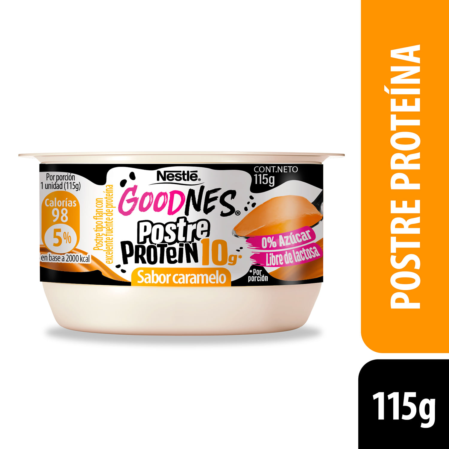 Postre Nestlé Goodnes Protein Caramelo 115 g
